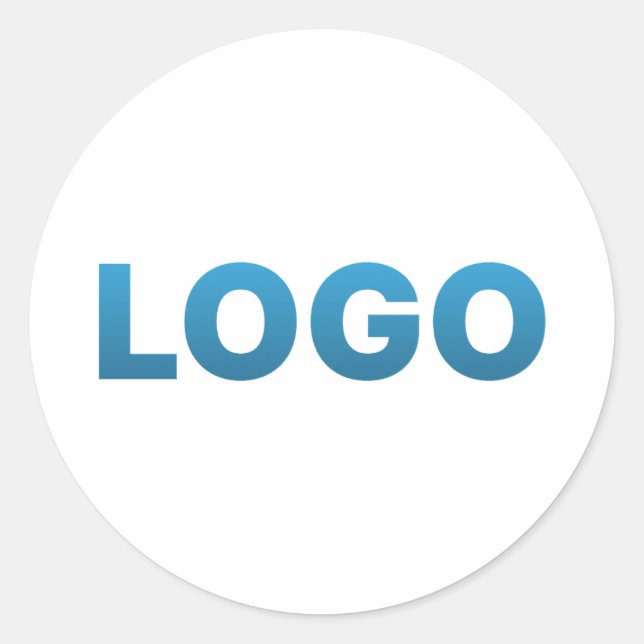 Your Custom Logo Classic Round Sticker (Front)