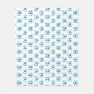 Your Custom Logo   Image All Over Patterned Fleece Blanket