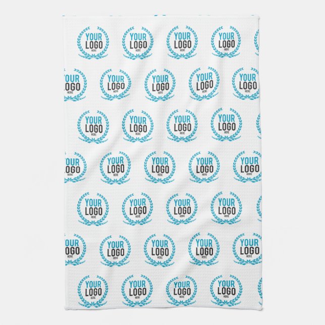 Your Custom Logo | Image All Over Patterned Kitchen Towel (Vertical)