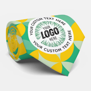 Your Custom Logo Personalized Monogram or Text Tie