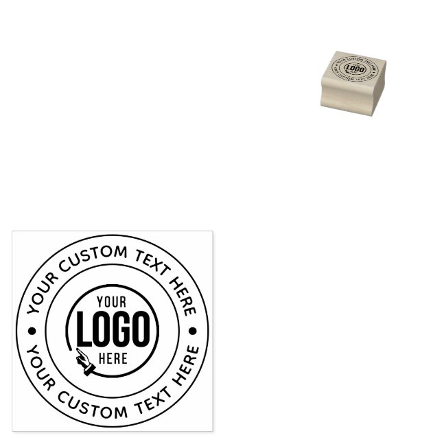 Your Custom Logo Rubber Stamp (Stamped)
