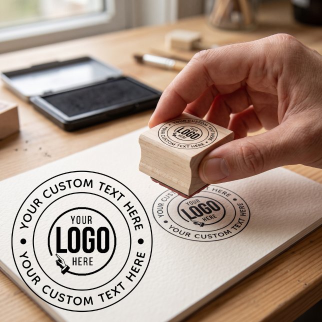 Your Custom Logo Rubber Stamp (Custom Logo Rubber Stamp – professional, personalized stamp featuring your logo. Ideal for branding)