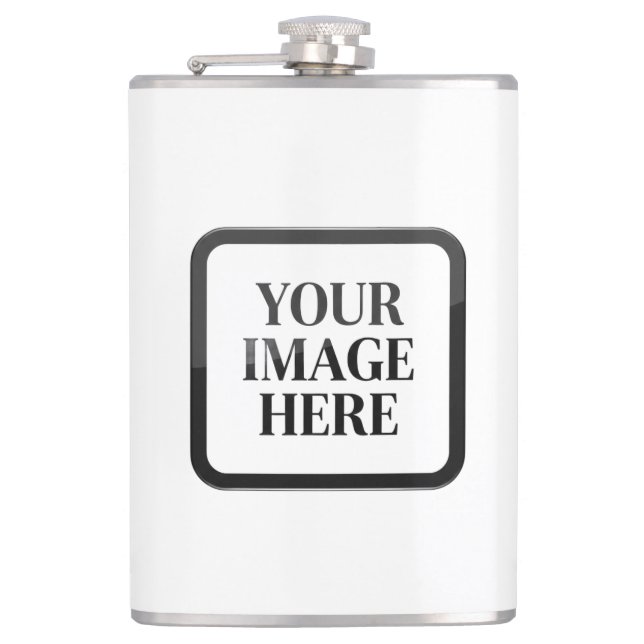 Your Custom Memory - Personalized Photo Placeholde Hip Flask (Front)