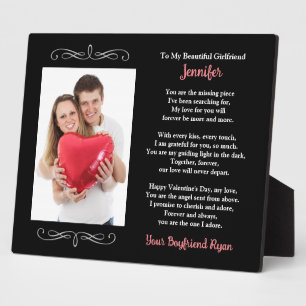 Your Custom Photo To My Girlfriend From Boyfriend Plaque