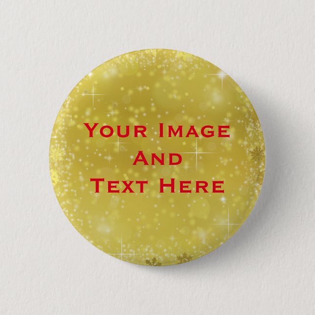 Your custom Picture and Text Personalized 2 Inch Round Button (Front)