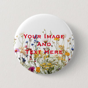 Your custom Picture and Text Personalized 2 Inch Round Button