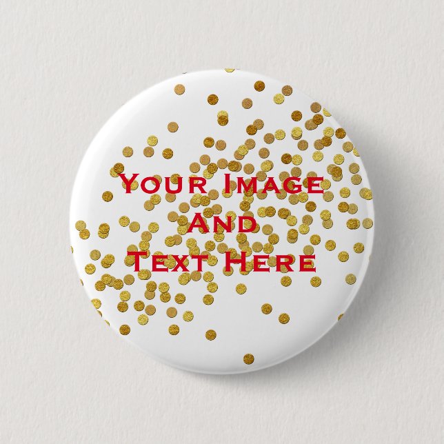 Your custom Picture and Text Personalized 2 Inch Round Button (Front)