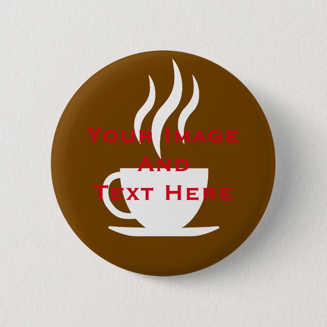 Your custom Picture and Text Personalized 2 Inch Round Button (Front)