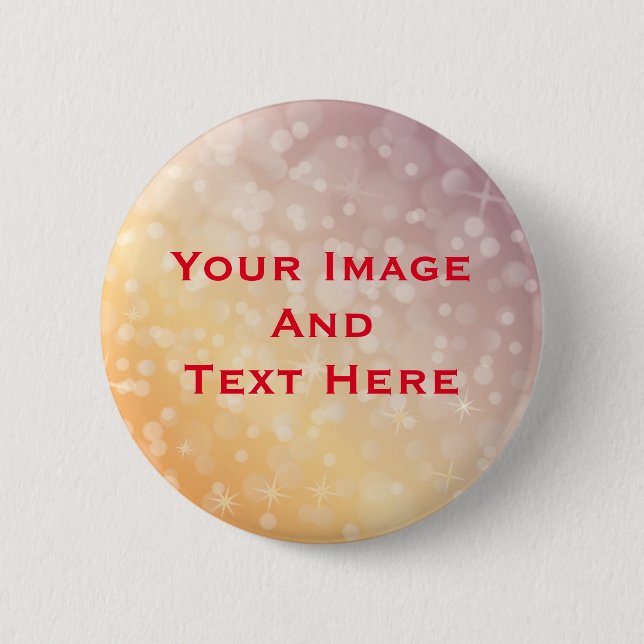 Your custom Picture and Text Personalized Button (Front)