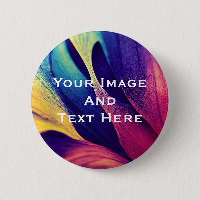 Your custom Picture and Text Personalized Button (Front)