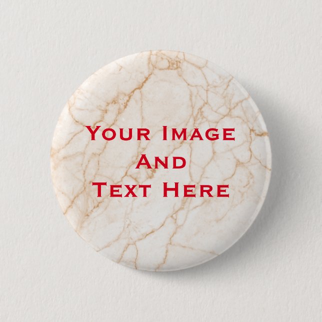 Your custom Picture and Text Personalized Button (Front)