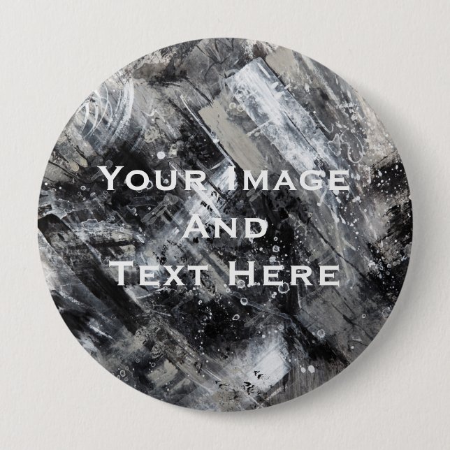Your custom Picture and Text Personalized Button (Front)