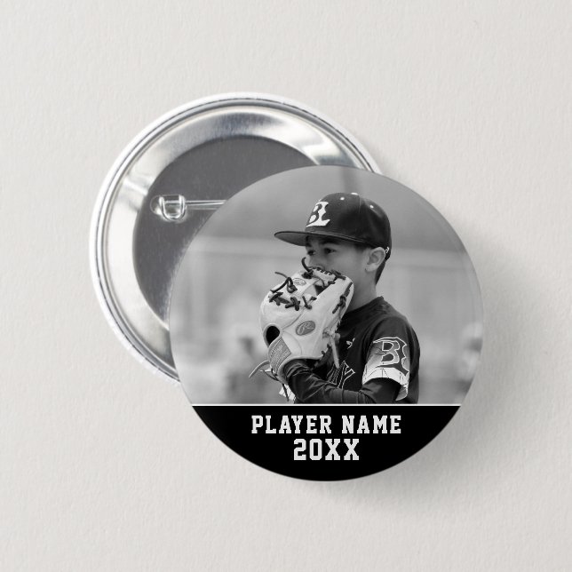 Your Custom Sports Photo 2 Inch Round Button (Front & Back)