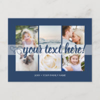 Your custom text 6 photos collage universal