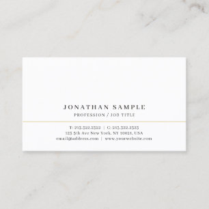 Your Custom Text Elegant Modern Sleek Minimalist Business Card