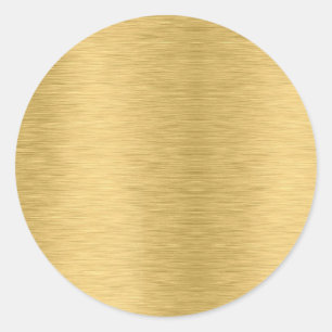 Your Custom Text Elegant Template Blank Gold Classic Round Sticker