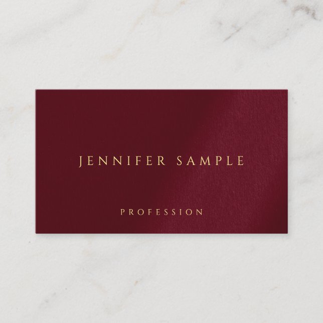 Your Custom Text Elegant Template Glossy Paper Business Card (Front)