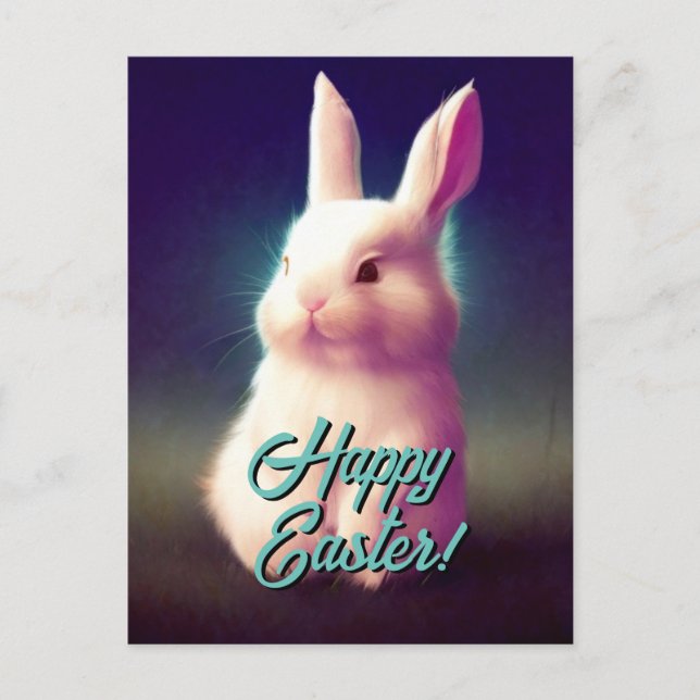 Your Custom Text Happy Easter Bunny Template (Front)