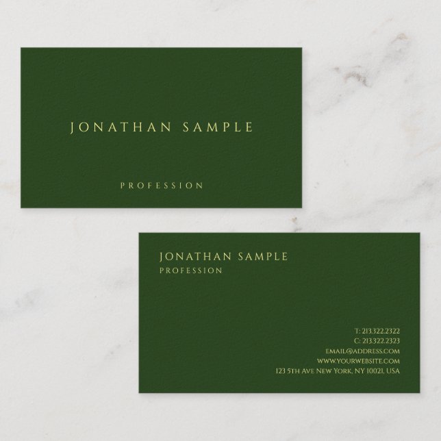 Your Custom Text Here Luxury Semi-Gloss Paper Business Card (Front/Back)