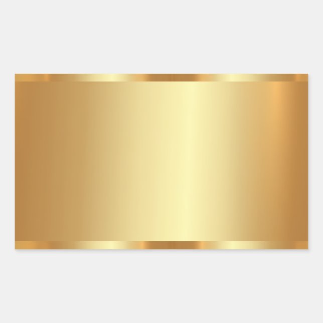 Your Custom Text Logo Glamour Gold Blank Template Sticker (Front)