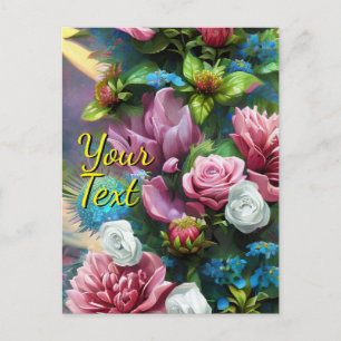Your Custom Text Mixed Flowers 16 Template