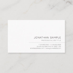 Your Custom Text Modern Elegant Simple Template Business Card