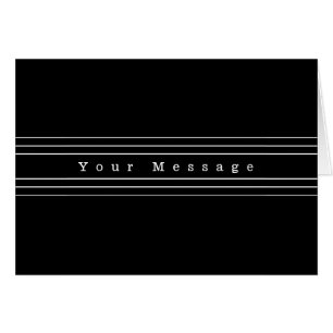 Your Custom Text & Modern Stripes   Black & White