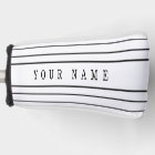 Your Custom Text & Modern Stripes | Black & White