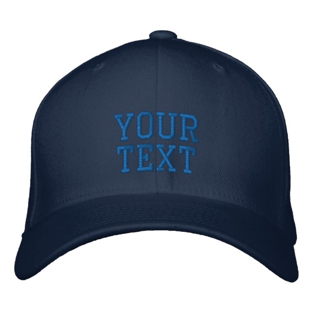 Your Custom Text / Name / more - Personalized Embroidered Hat (Front)