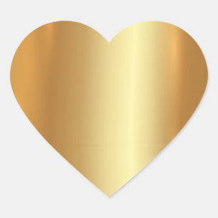 Your Custom Text QR Code Logo Template Gold Blank Heart Sticker