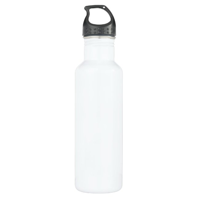 Your Custom Water Bottle (24 oz), White (Back)
