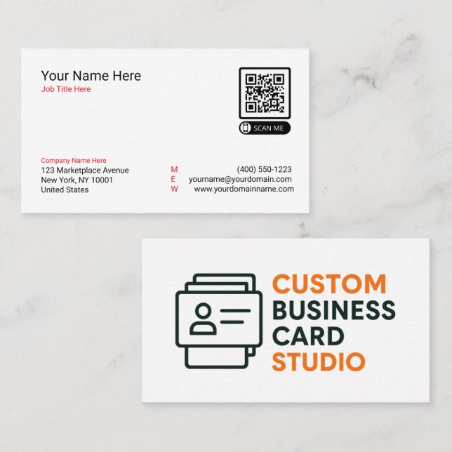 Your Customized Business Cards (Front/Back)