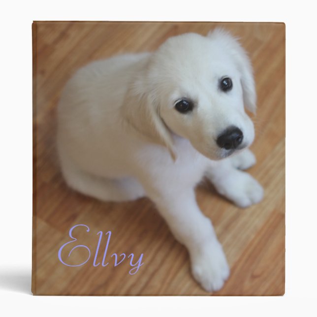 Your cute pet on a binder (Front)