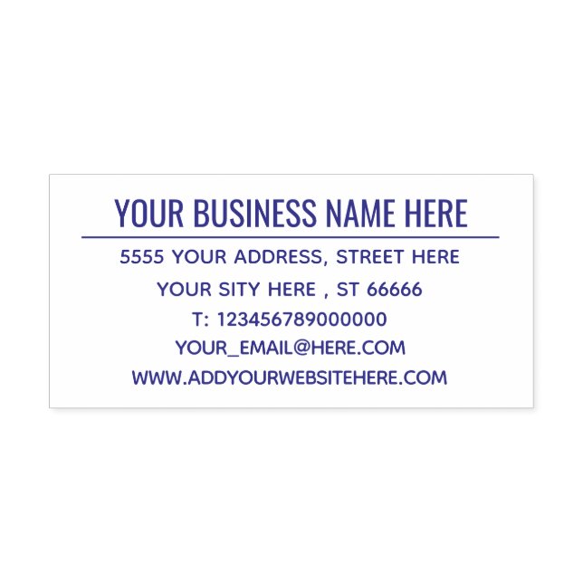 Your Design Address Self-inking Stamp Template (Design)