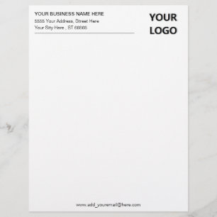 Your Design Business Letterhead Example with Logo
