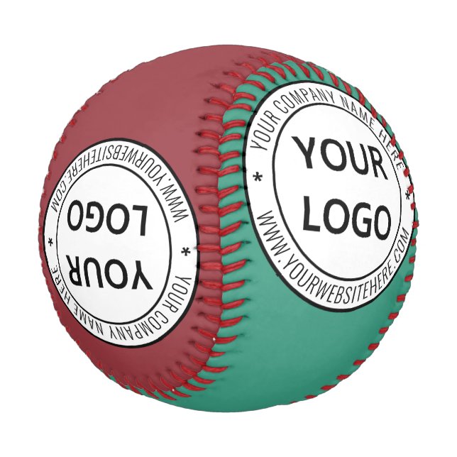 Your Design Business Logo Text Baseball Template (Angled)