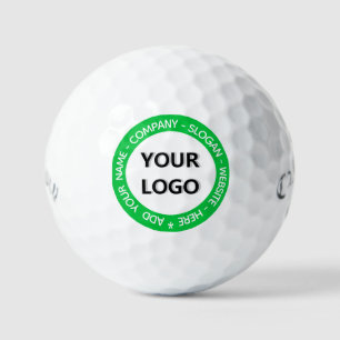 Your Design Custom Logo Text Golf Balls Template
