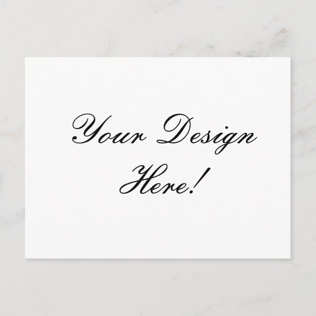 Your Design Here! Custom Wedding Announcement Card (Front)