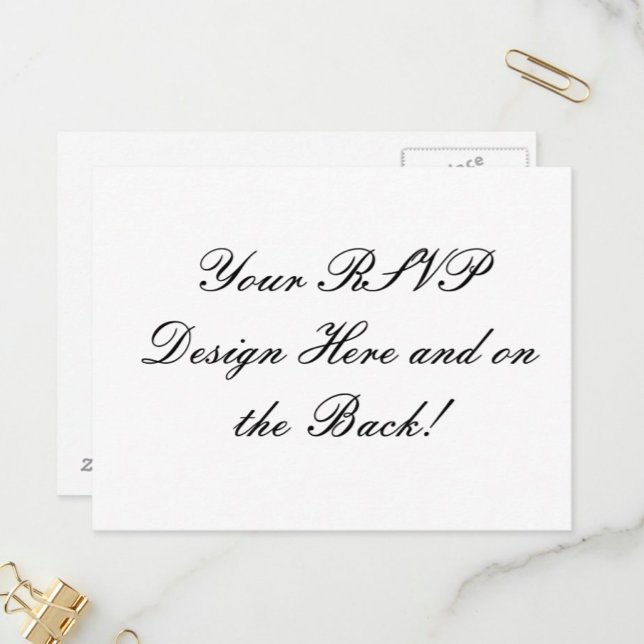 Your Design Here! Custom Wedding RSVP Card (Creator Uploaded)