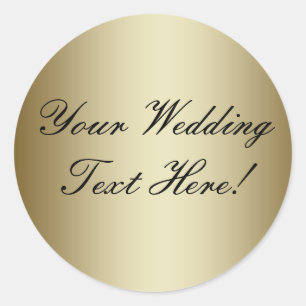 Your Design Here! Customizable Gold Wedding Seal