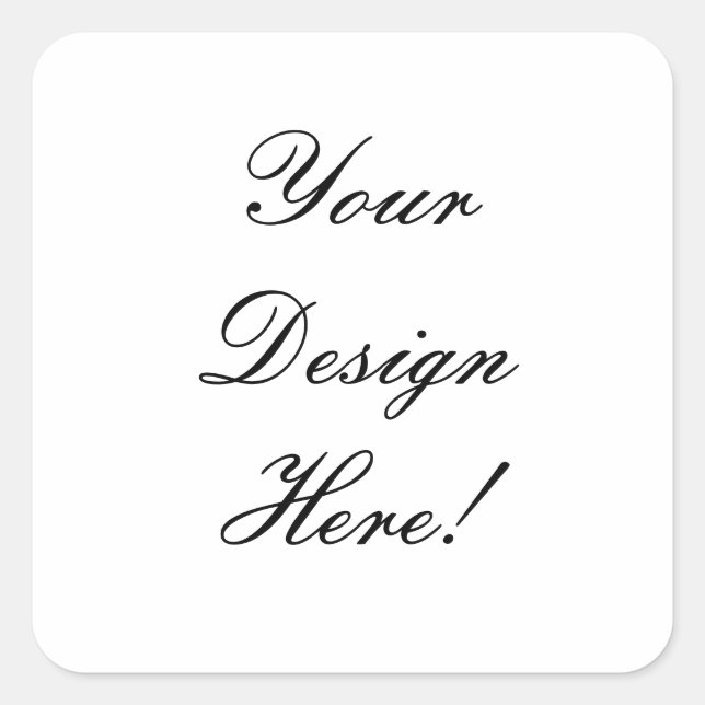 Your Design Here! Customizable Wedding Stickers (Front)