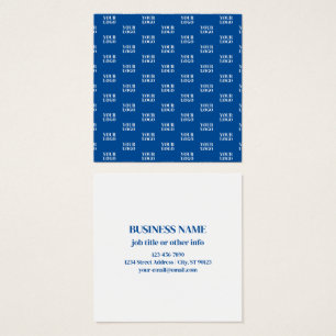 Your Design or Business Logo   Blue Tiled Pattern
