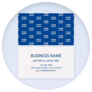 Your Design or Business Logo   Blue Tiled Pattern