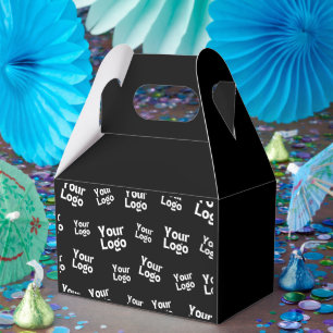 Your Design or Business Logo Random Placement Favor Box