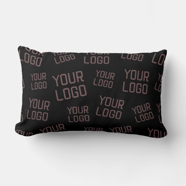 Your Design or Business Logo | Random Placement Lumbar Pillow (Front)
