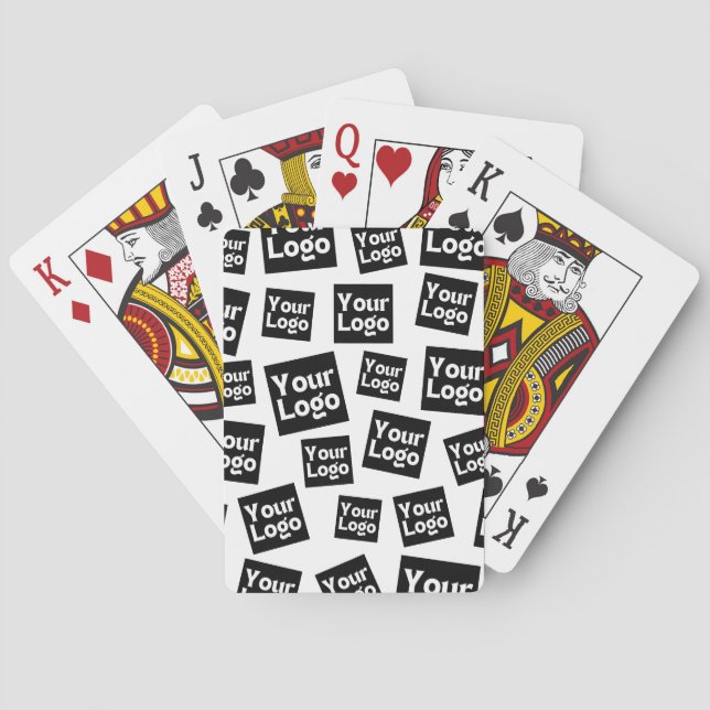 Your Design or Business Logo | Random Placement Playing Cards (Back)