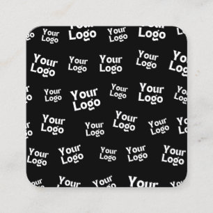 Your Design or Business Logo   Random Placement Square Business Card