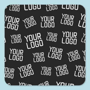 Your Design or Business Logo   Random Placement Square Sticker