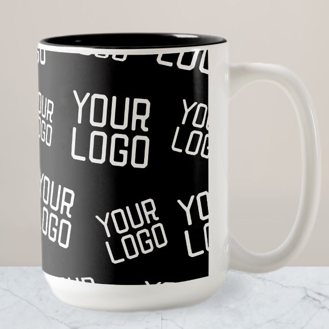 Your Design or Business Logo | Random Placement Two-Tone Coffee Mug (Creator Uploaded)