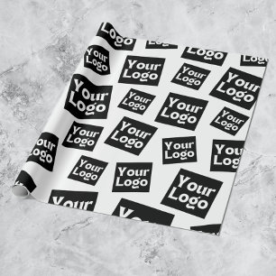 Your Design or Business Logo   Random Placement Wrapping Paper